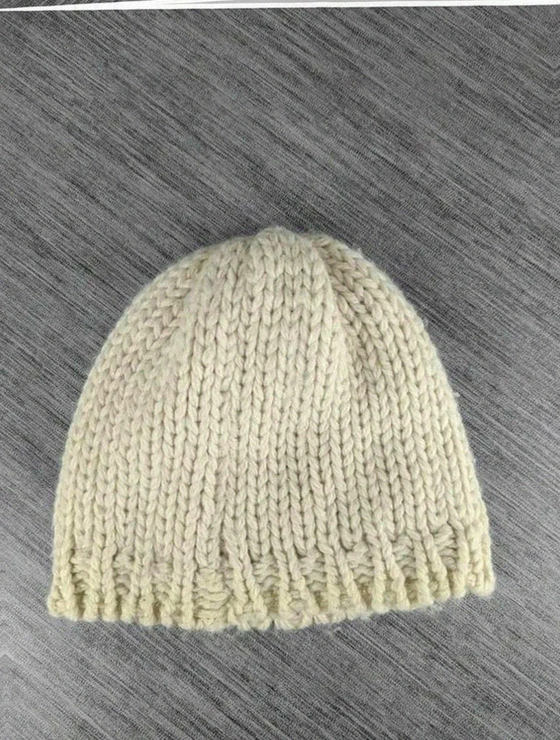 Bonnet Okbow écru maille épaisse torsadée doublé polaire vintage surfing skateboard – Oxbow – taille Taille unique 2