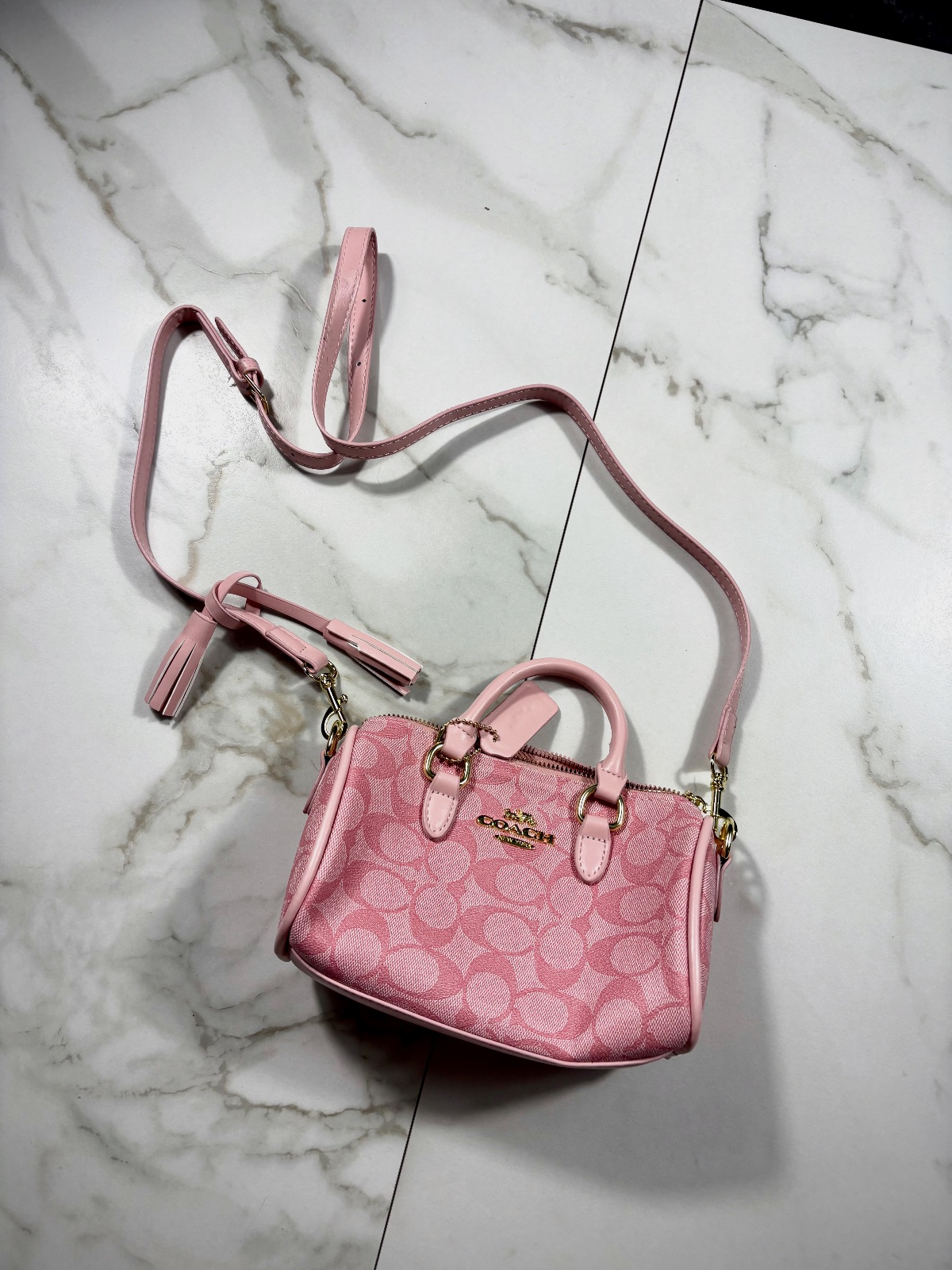 Sac à bandoulière rose coach femme  – Coach 4