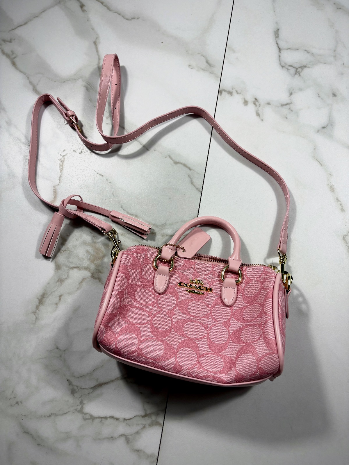Sac à bandoulière rose coach femme  – Coach 5