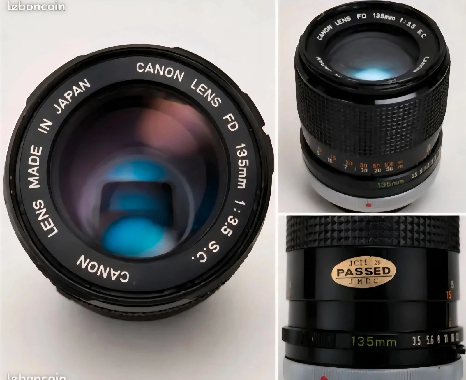 Objectif Canon FD 135mm f3.5 SC – Made in Japan – Vintage