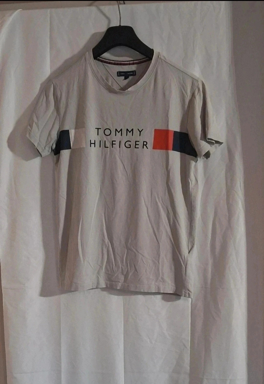 T-shirt gris clair - Tommy Hilfiger- Taille M