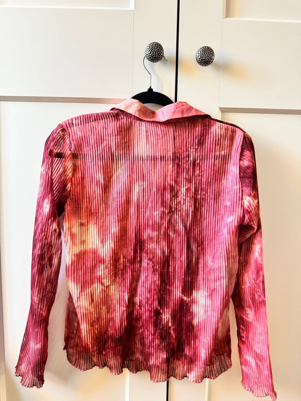 Chemisier texturé légèrement transparent à liens Clockhouse – Clockhouse – taille XS / 34 / 6 2