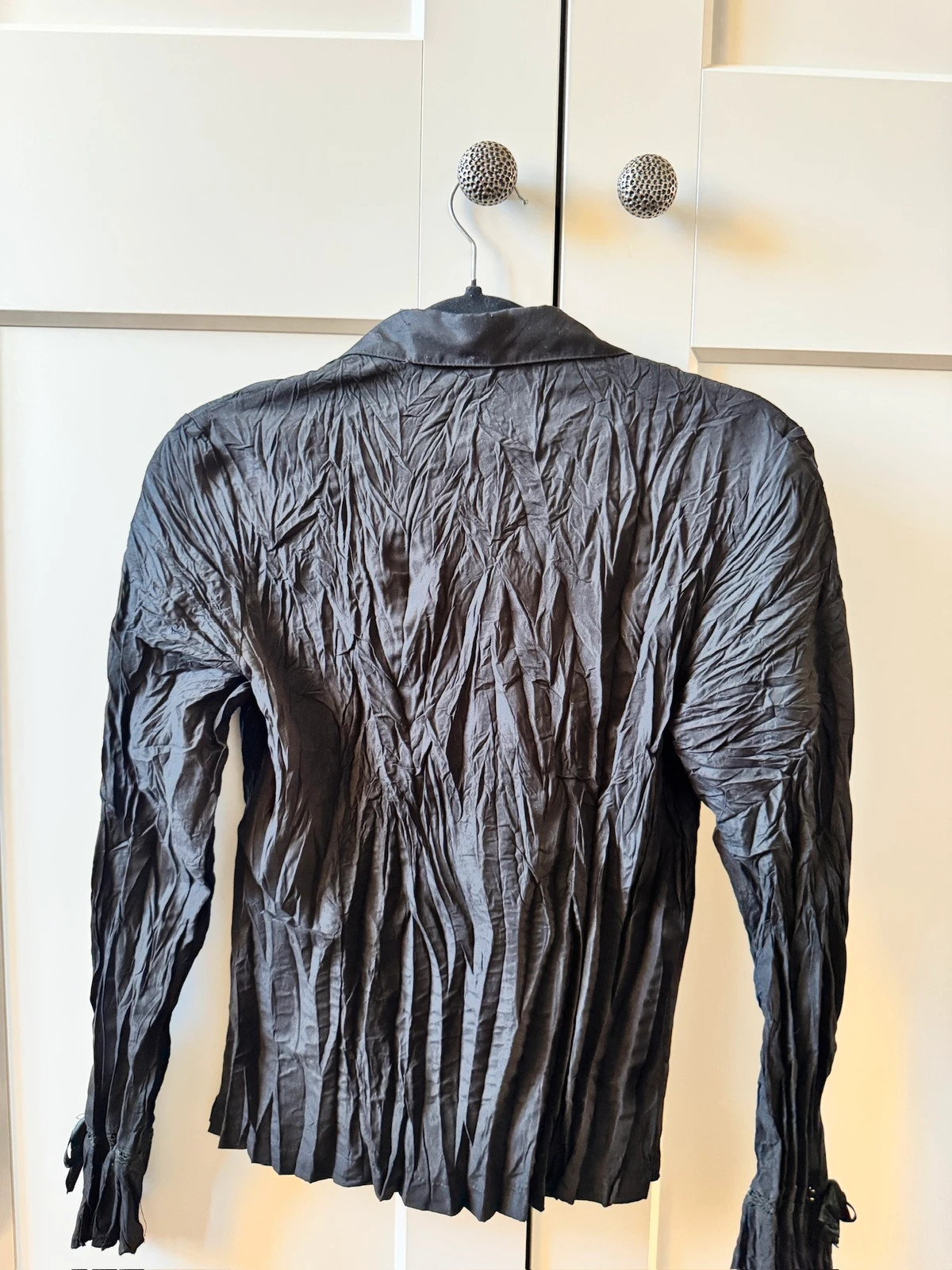 Chemisier vintage effet froissé à volants – Vintage Dressing – taille M / 38 / 10 2
