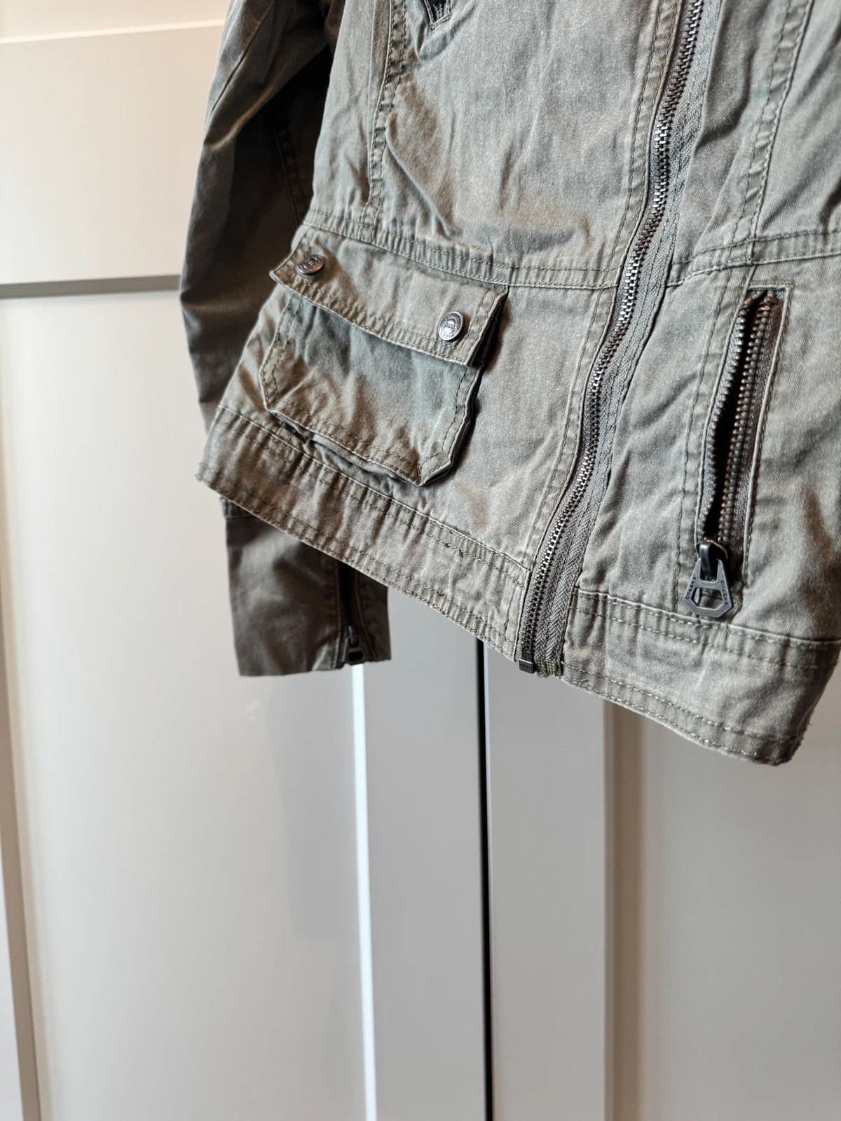 Veste courte ajustée militaire Creeks vintage 90s – Vintage Dressing – taille XS / 34 / 6 4