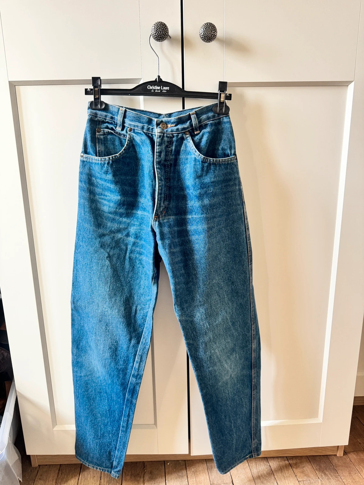 Jean vintage coupe ballon / barrel GMV – Vintage Dressing – taille XXS / 32 / 4 2