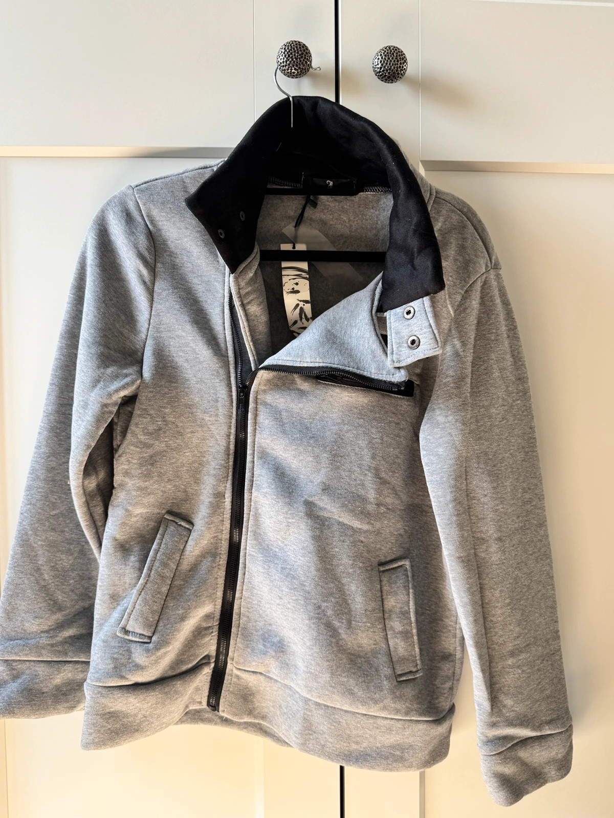 Gilet zippé asymétrique techwear gris homme y2k cyberpunk – y2k – taille M 3