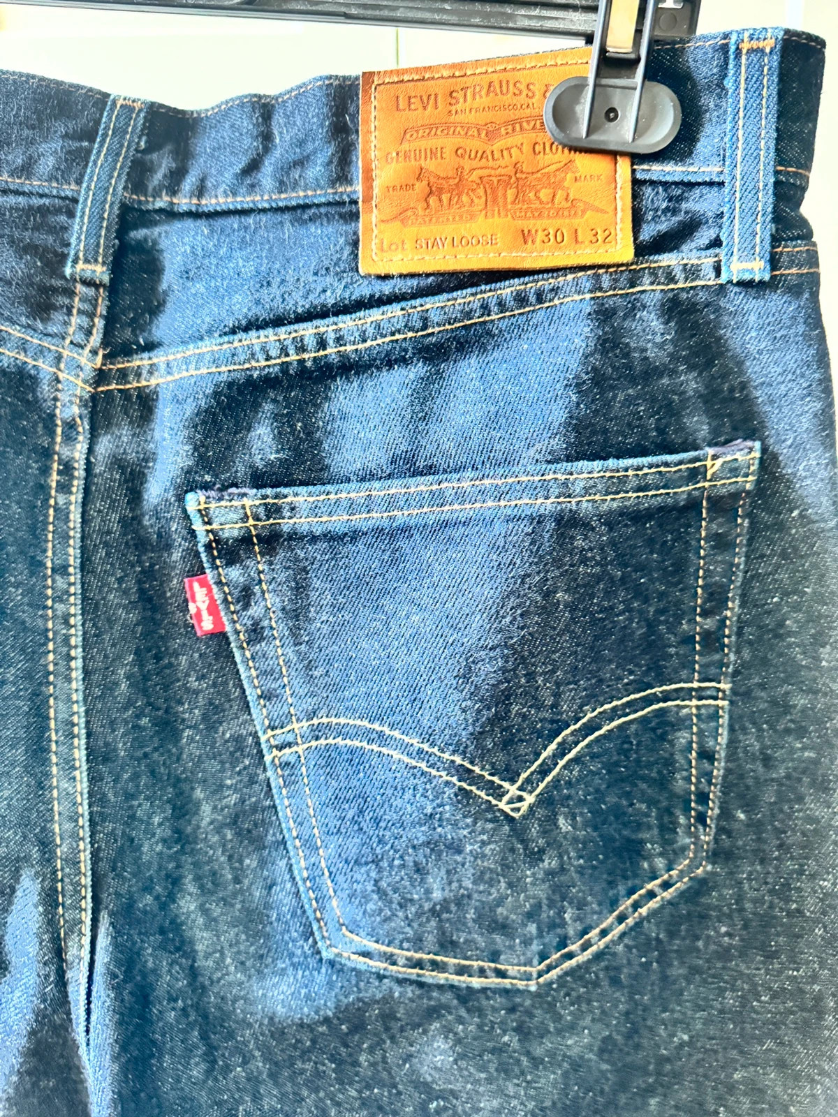Jean Levi's Stay Loose bleu brut (Lot Stay Loose) Jean large bootcut – Levi's – taille W30 | FR 40 3