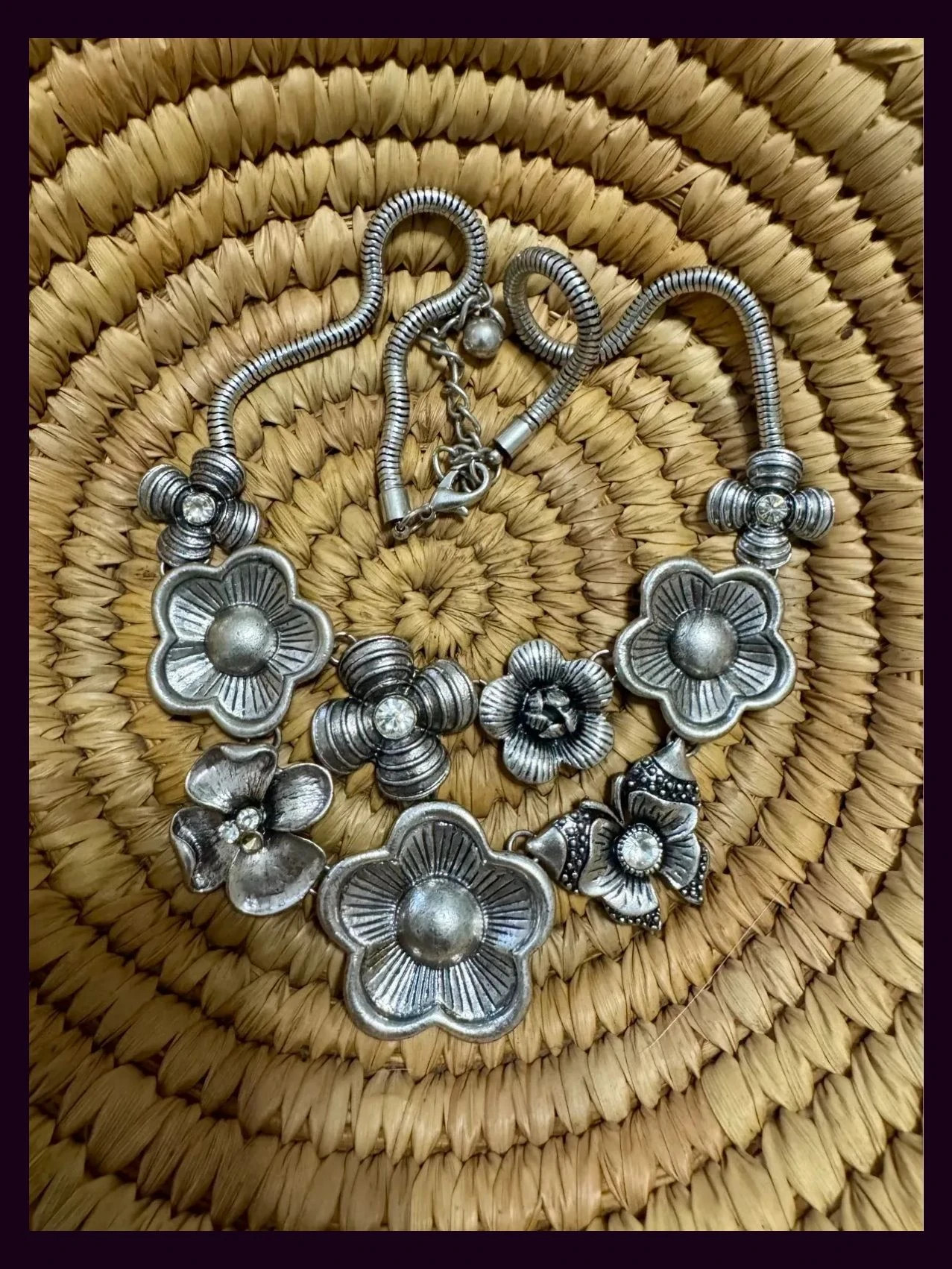 Collar vintage metal alpaca 🦋 – Vintage 3