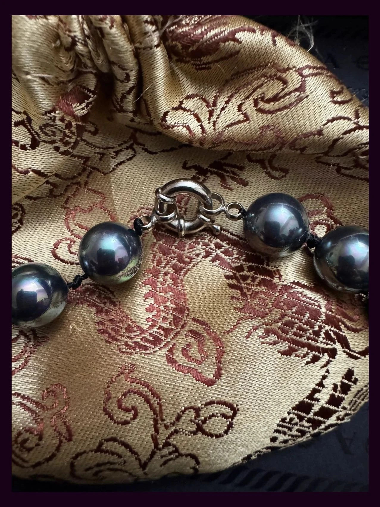 Collar perlas de laboratorio cierre acero 🦋 – Vintage Dressing 2