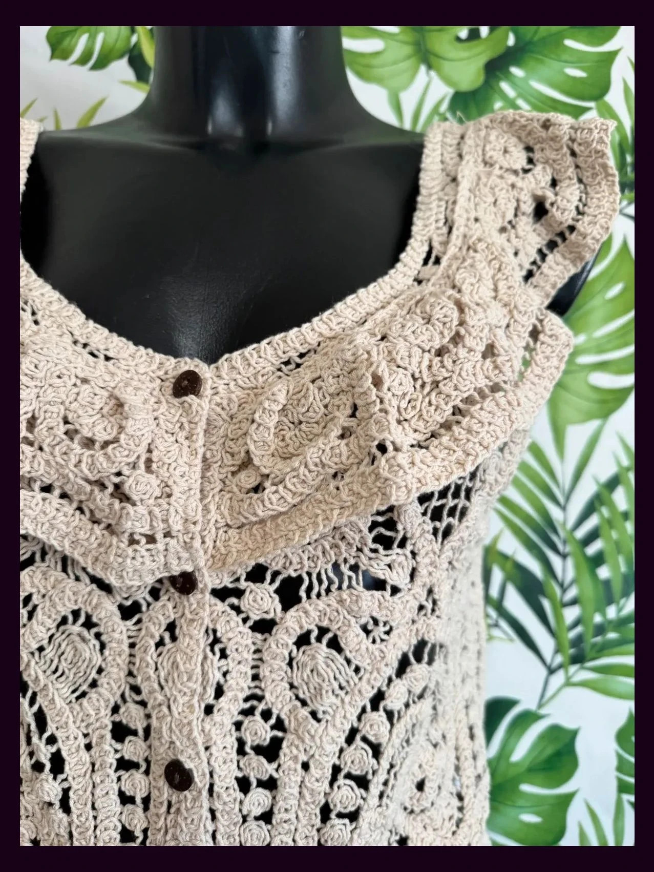 Blusa algodón crochet 🦋 – La Boutique – taille S / 36 / 8 3