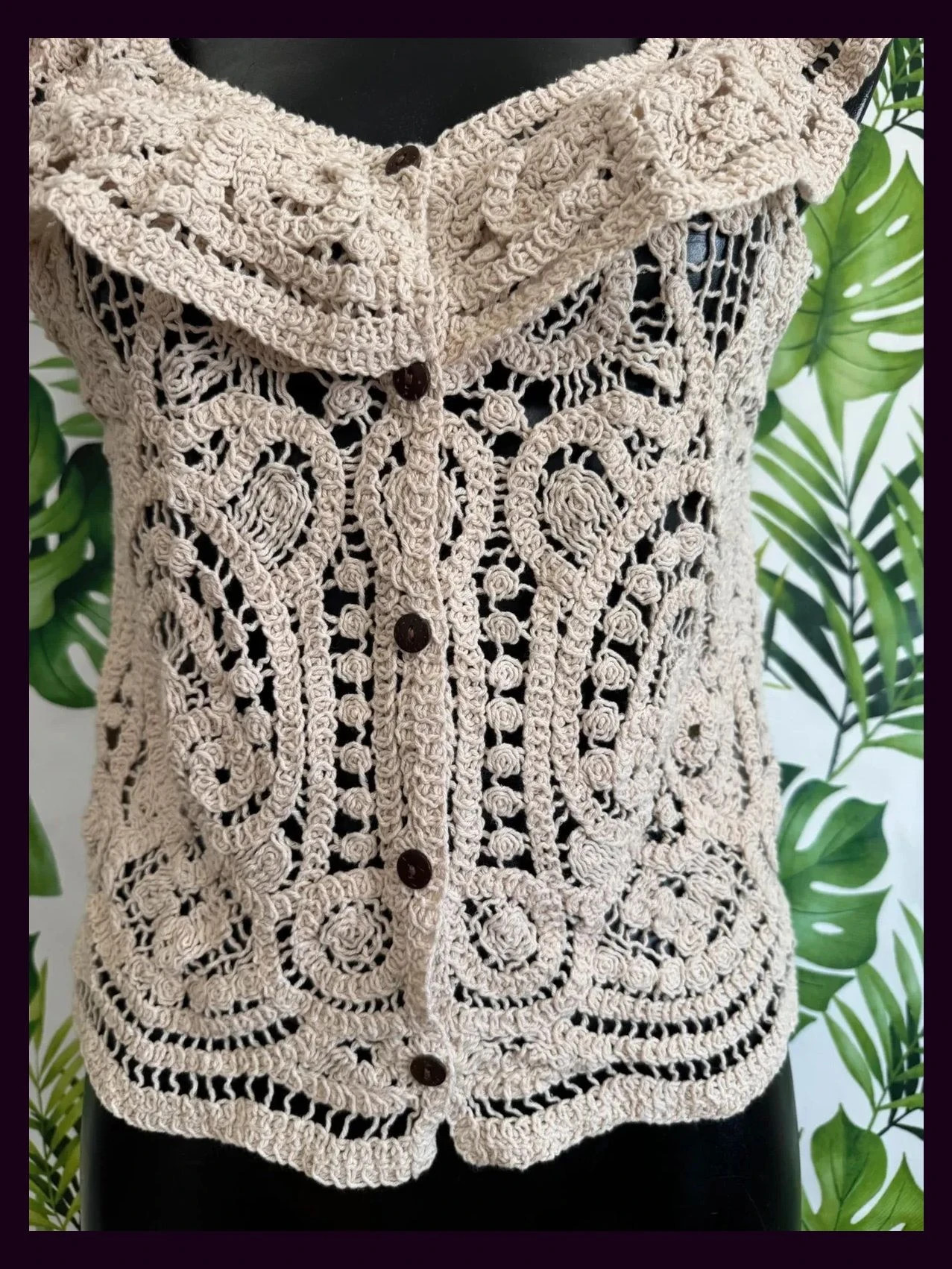 Blusa algodón crochet 🦋 – La Boutique – taille S / 36 / 8 2