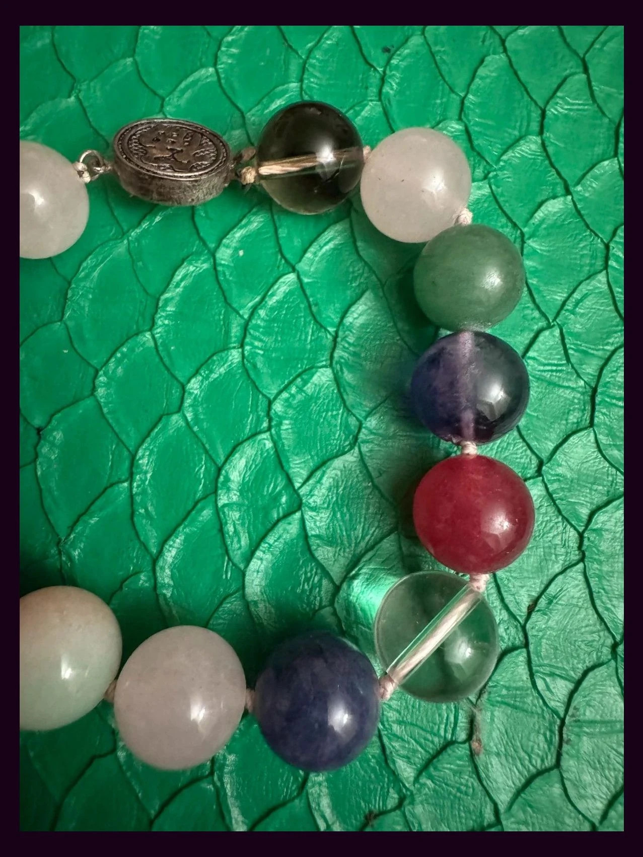 Pulsera piedras naturales con cierre plata 925 🦋 – Vintage Dressing 2