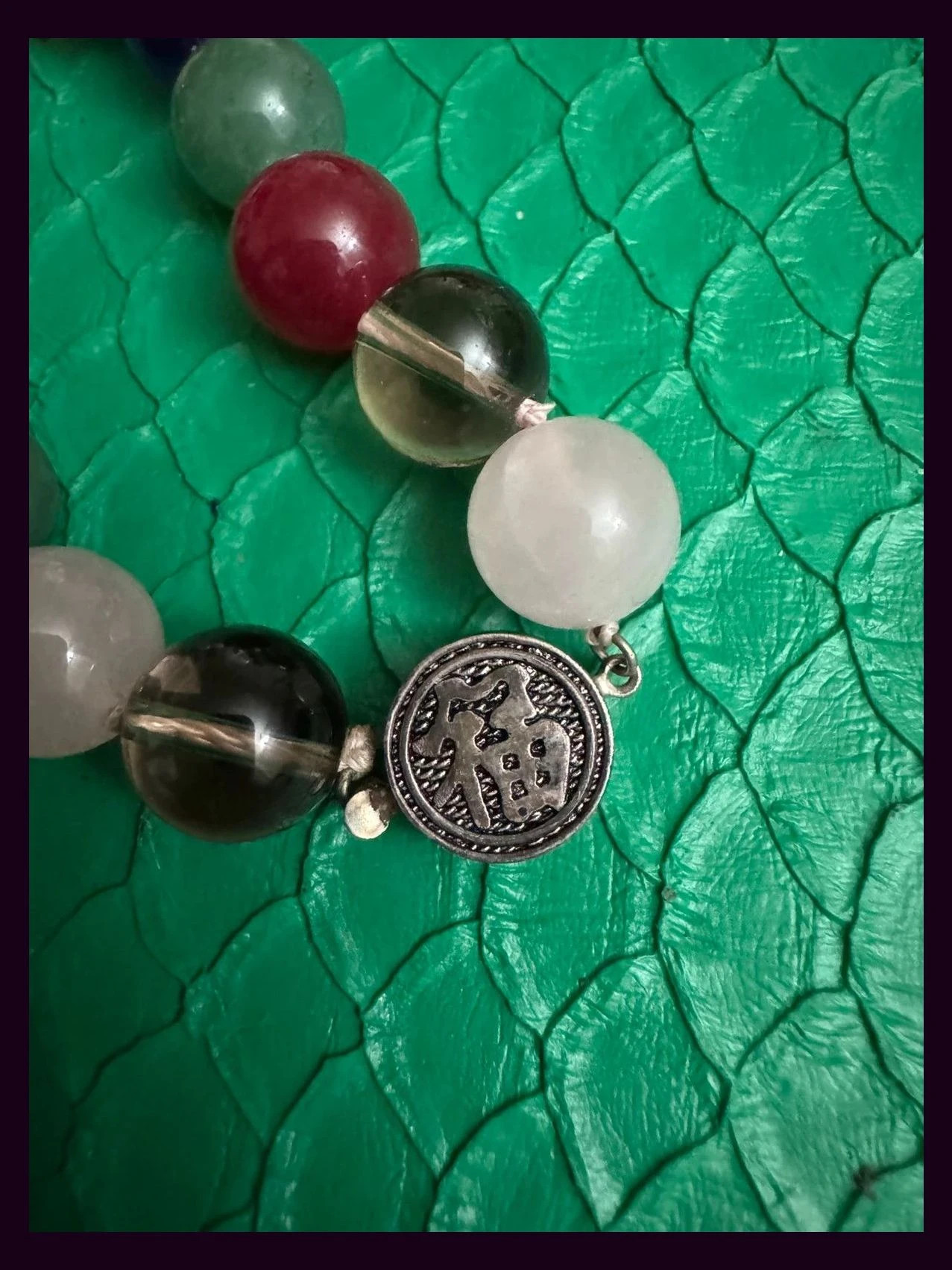 Pulsera piedras naturales con cierre plata 925 🦋 – Vintage Dressing 3