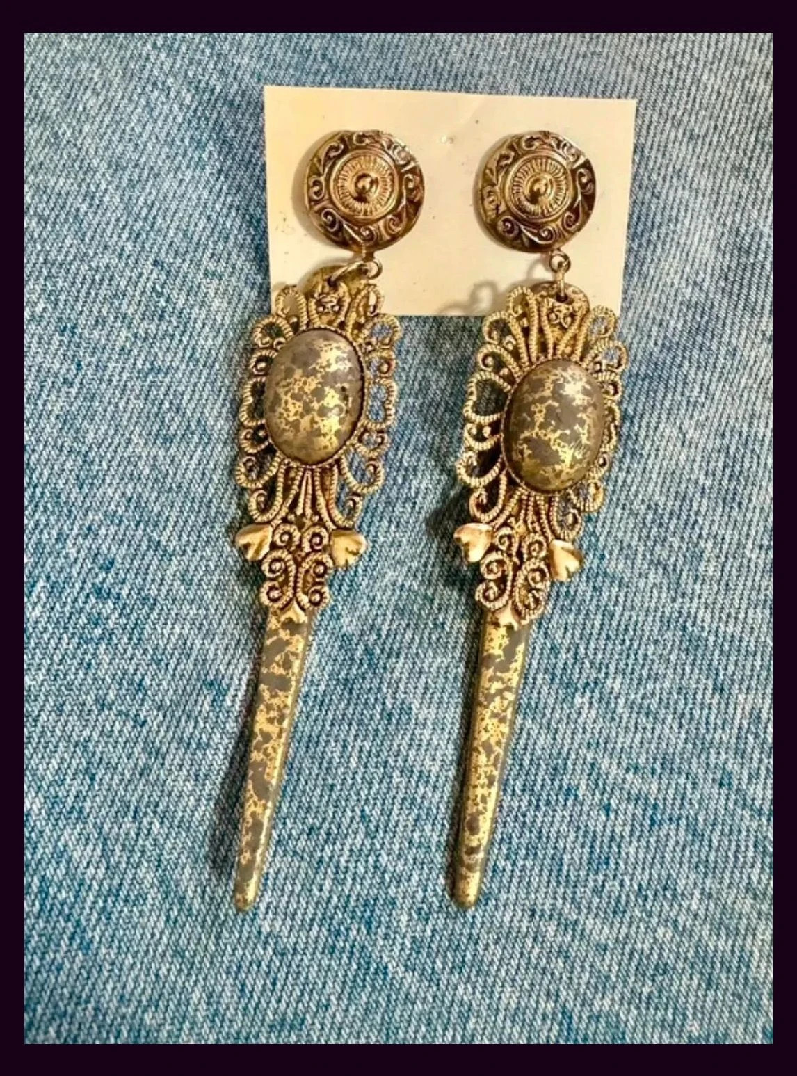 Pendientes largos vintage 🦋 – Vintage