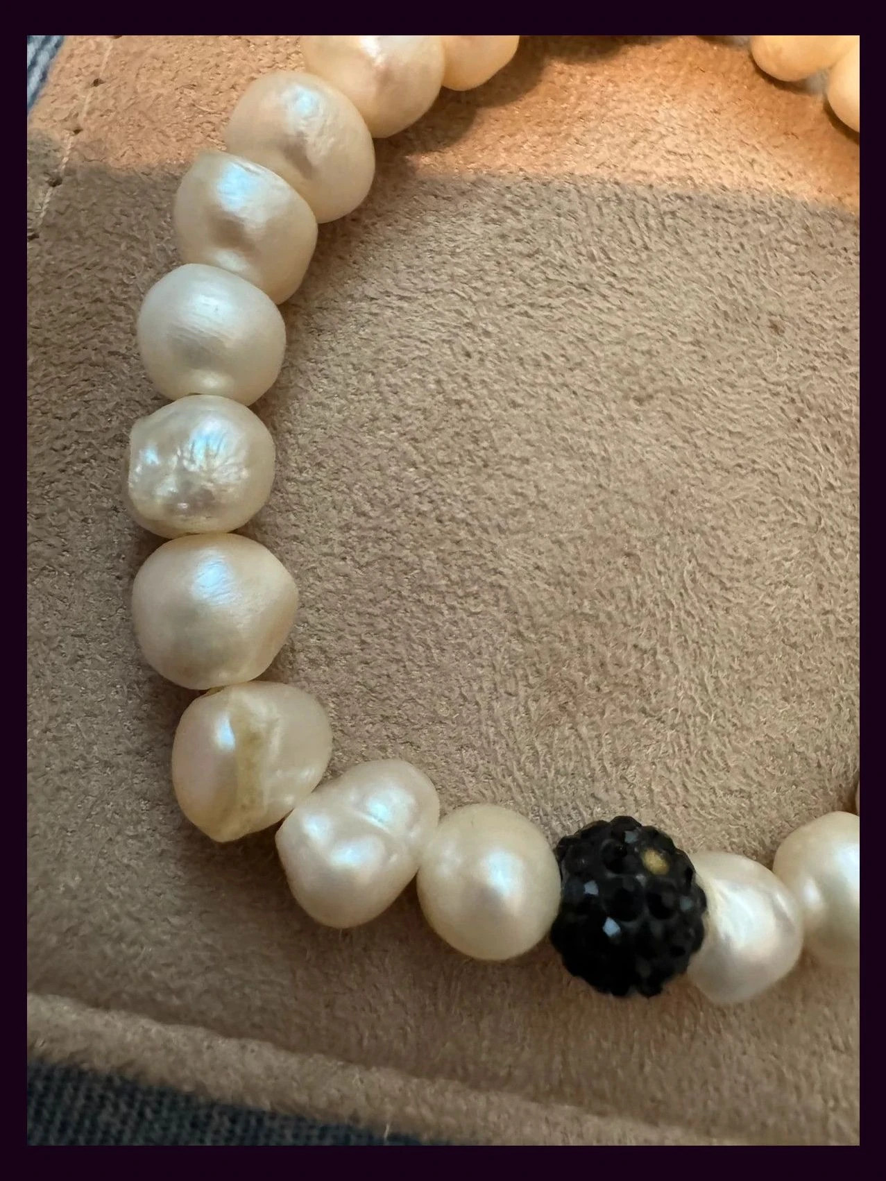 Pulsera vintage perlas de río 🦋 – Vintage Dressing 3