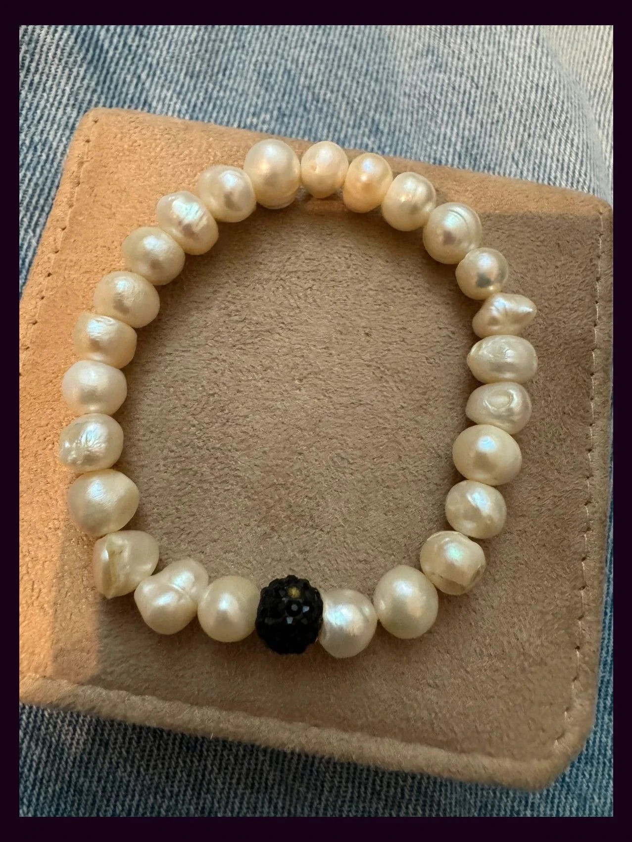 Pulsera vintage perlas de río 🦋 – Vintage Dressing 2