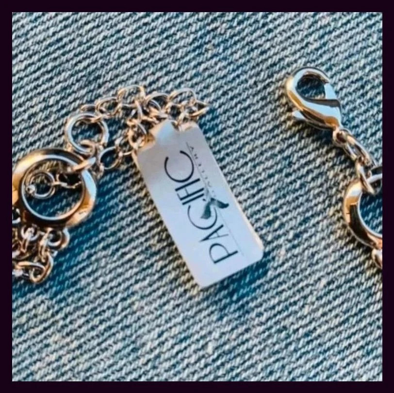 Pulsera rodio con piedra turquesa 🦋 – Pacific 3