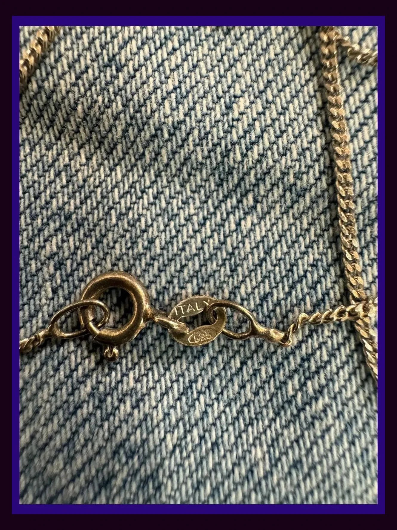 Cadena plata 925 con colgante cruz , vintage 🦋 – Plata 5