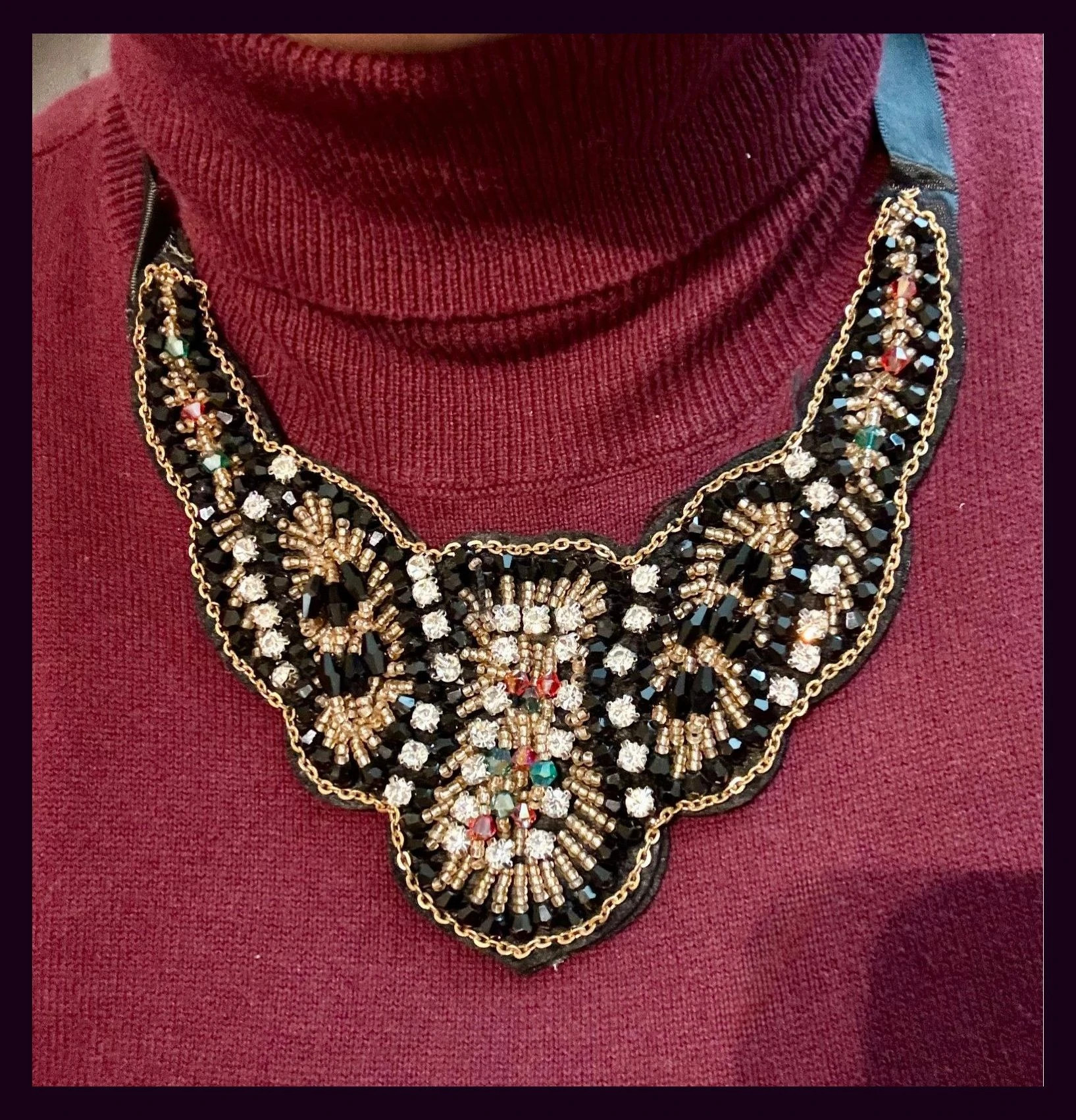 Collar babero abalorios vintage 🦋 – Vintage Dressing 2