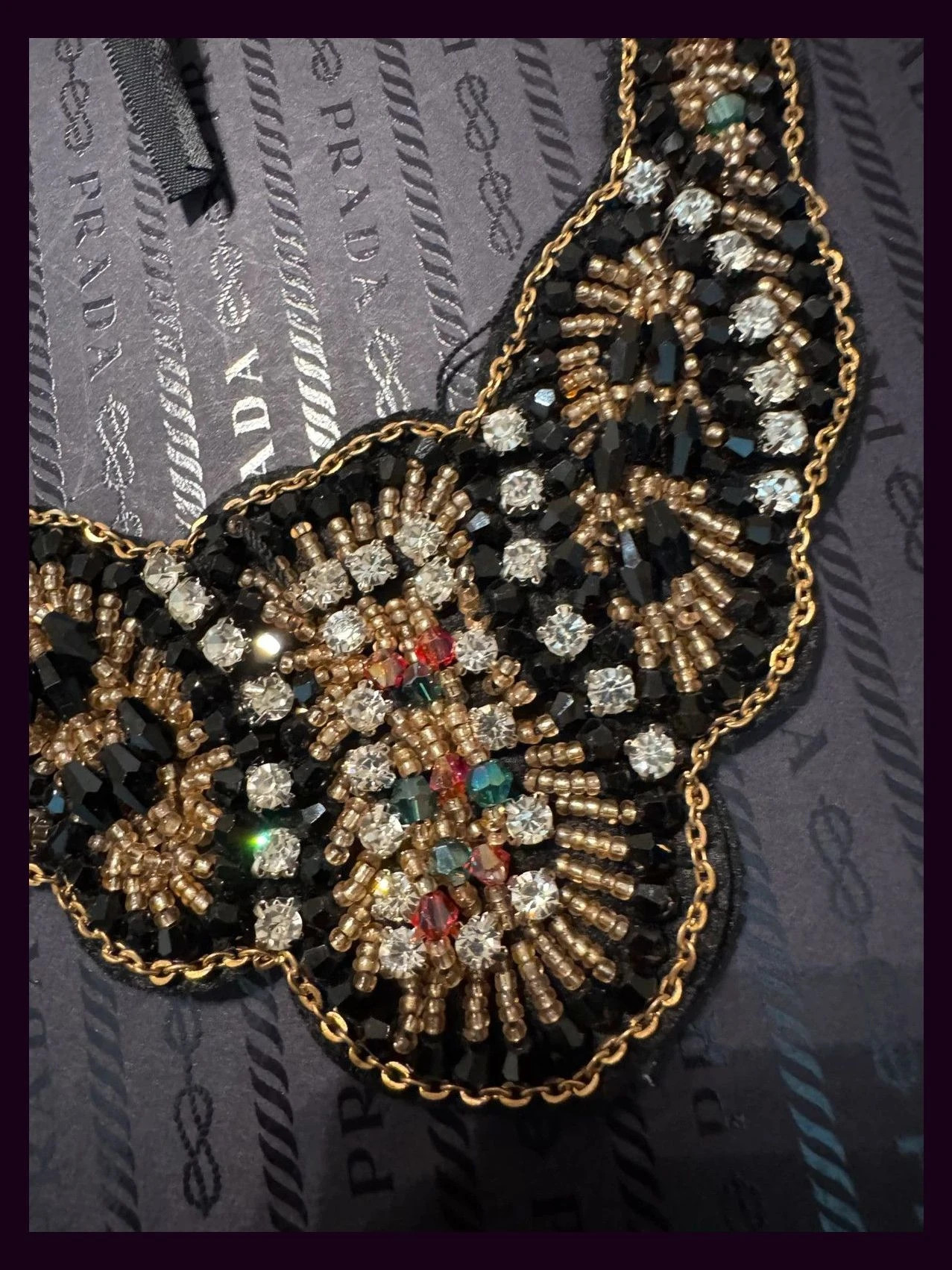 Collar babero abalorios vintage 🦋 – Vintage Dressing 4