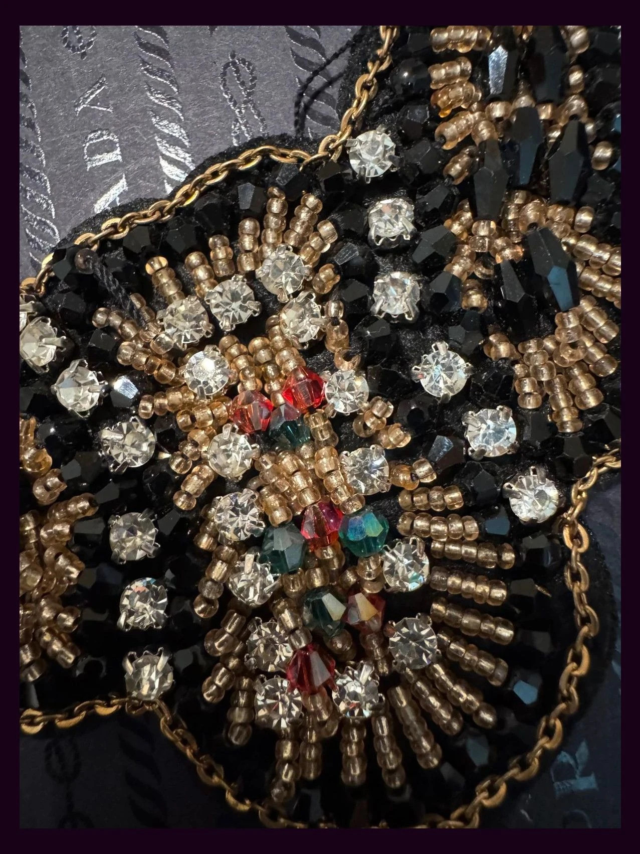 Collar babero abalorios vintage 🦋 – Vintage Dressing 5