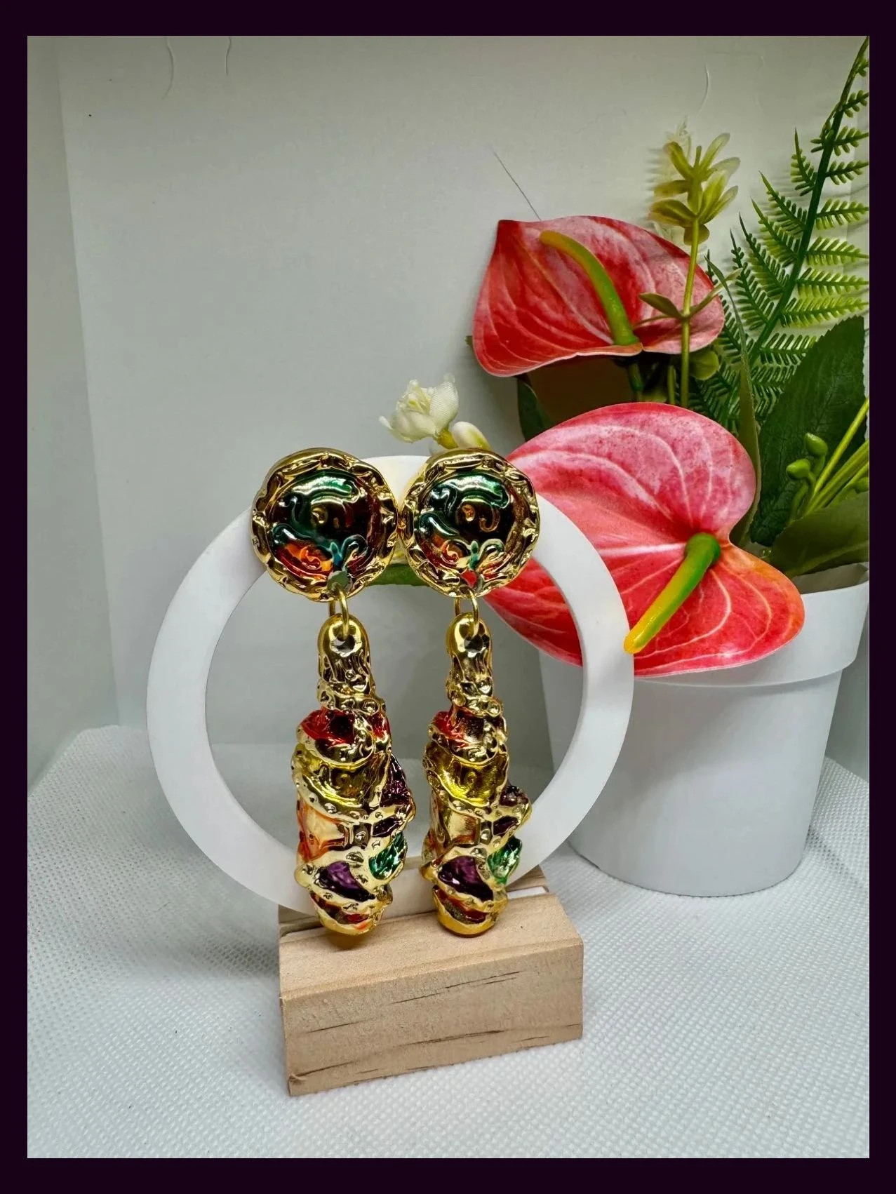 Pendientes clip vintage 🦋 – Vintage