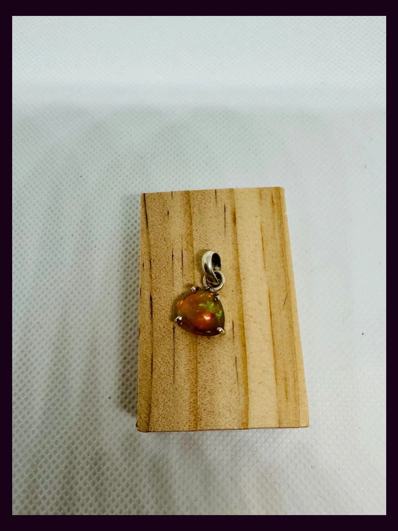 Colgante plata 925 con piedra ópalo 🦋