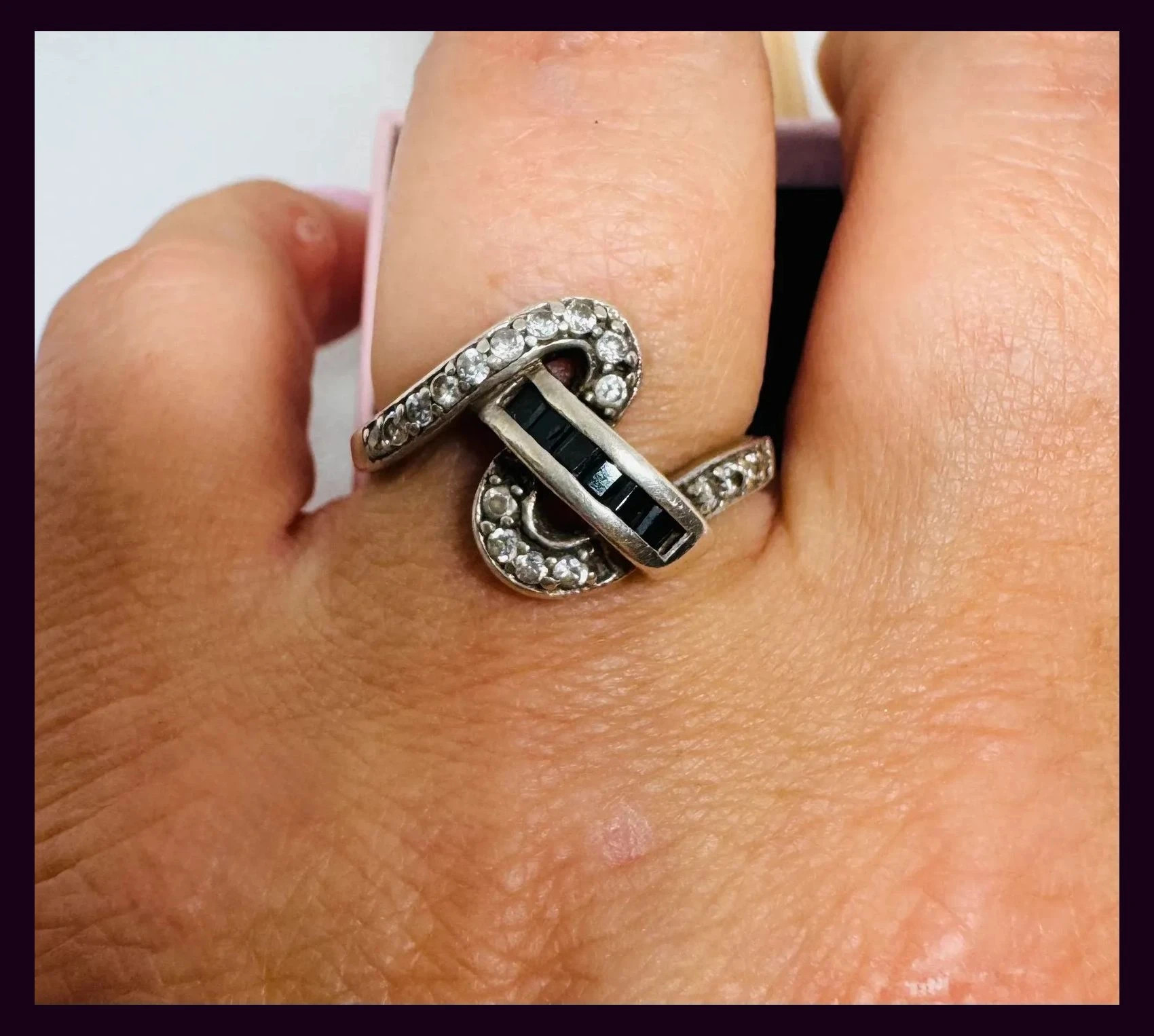 Anillo plata 925 vintage talla 19 🦋 – Plata de Ley – taille 18,5 mm 4