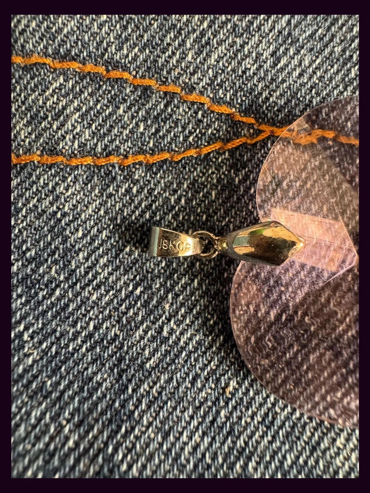 Colgante corazón con baño oro 18K 🦋 – Vintage Dressing 3