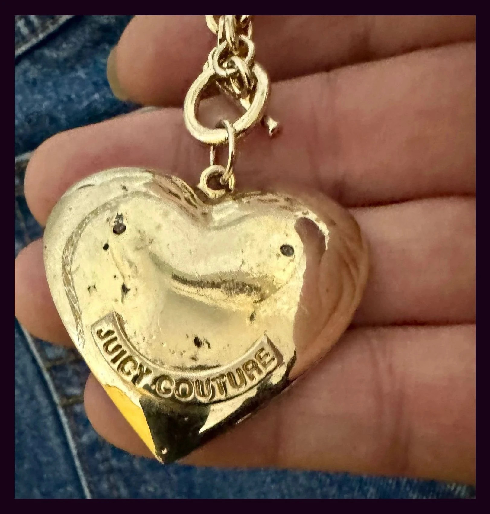 Collar corazón dorado de juicy couture 🦋 – Juicy Couture 3