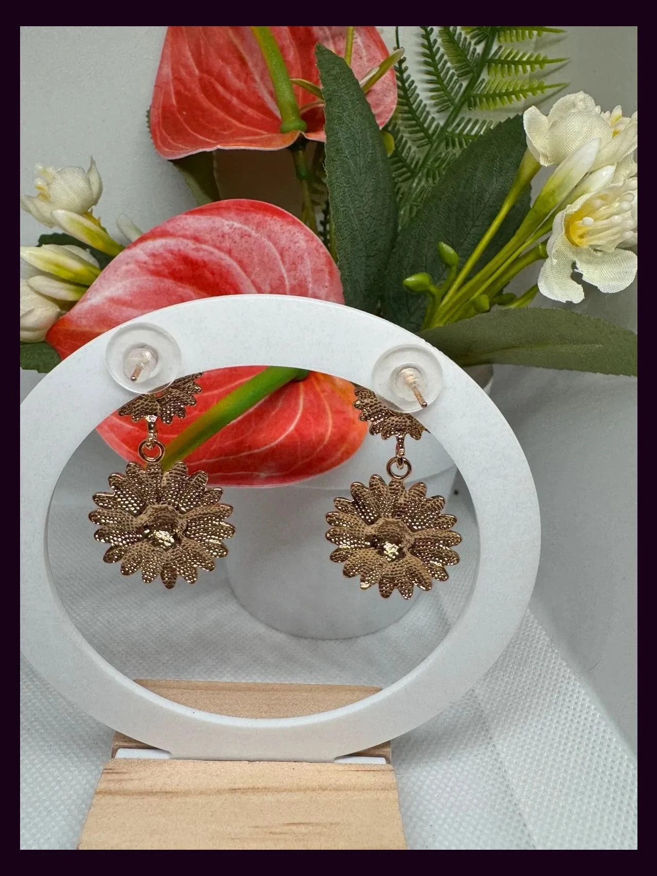Pendientes dorados acero 🦋 – Acero 3