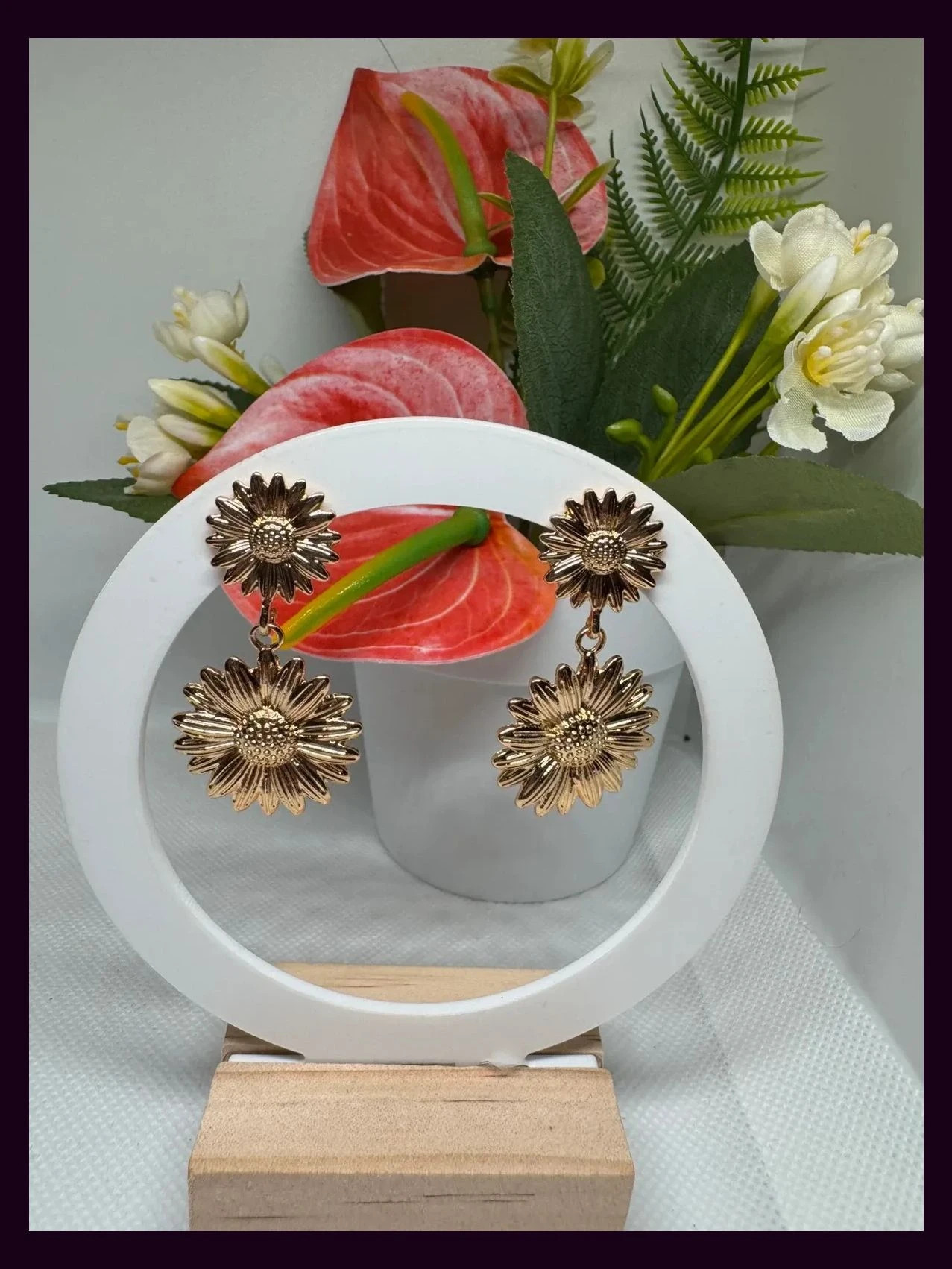 Pendientes dorados acero 🦋 – Acero 2