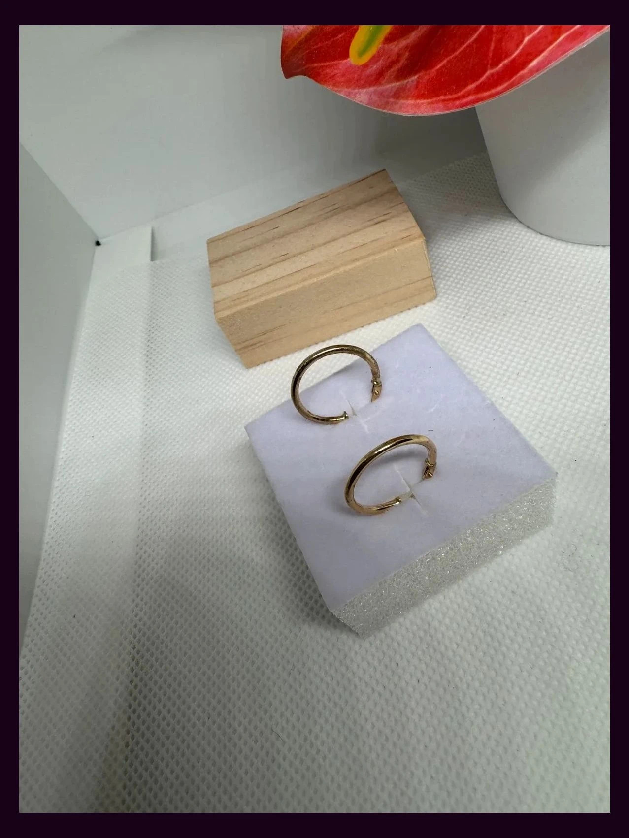 Pendientes Aros oro 9 Kt , 375 🦋 – ORO 2