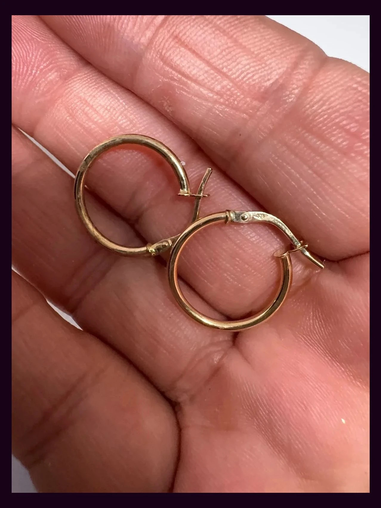 Pendientes Aros oro 9 Kt , 375 🦋 – ORO 5