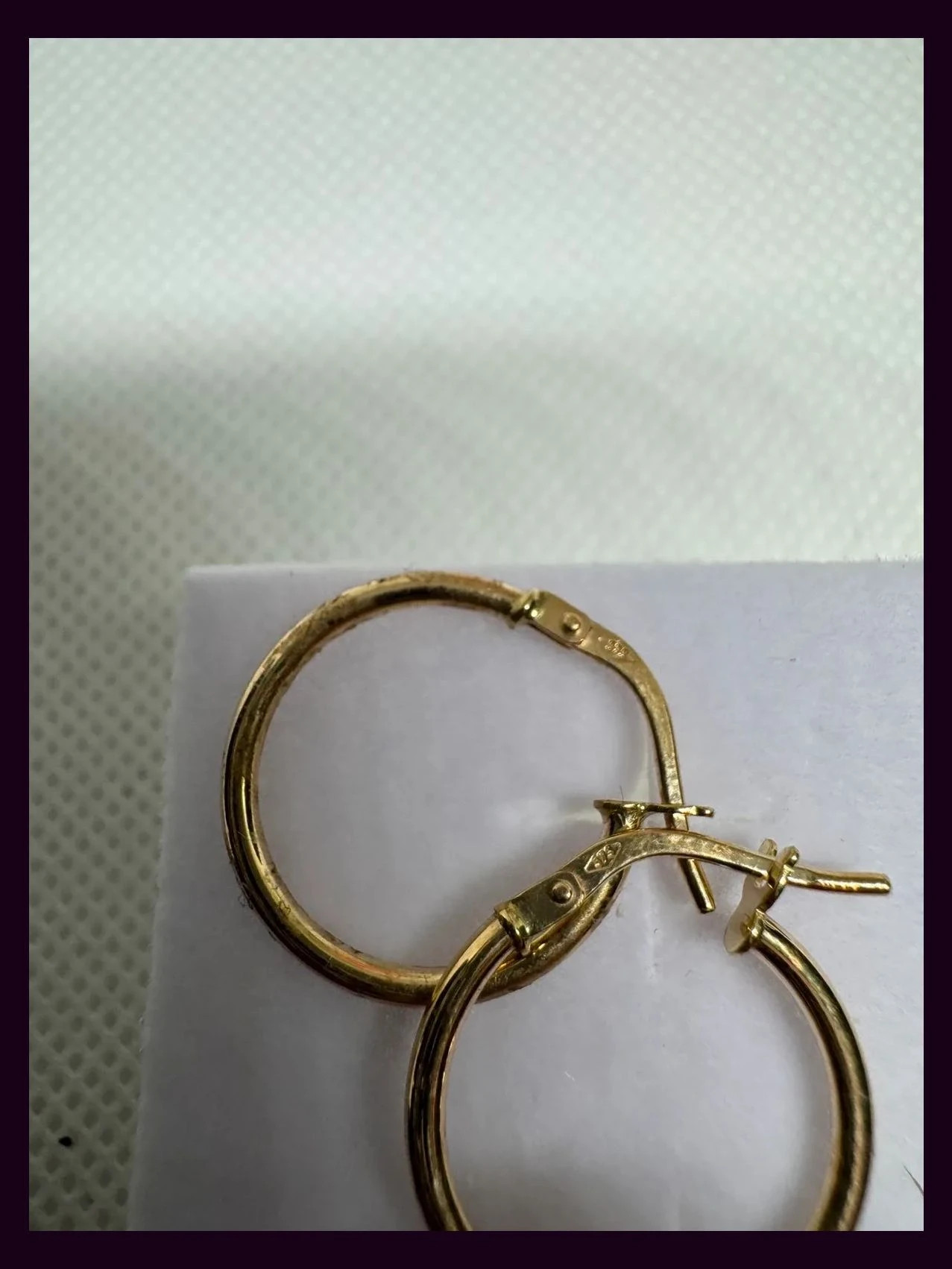 Pendientes Aros oro 9 Kt , 375 🦋 – ORO 3