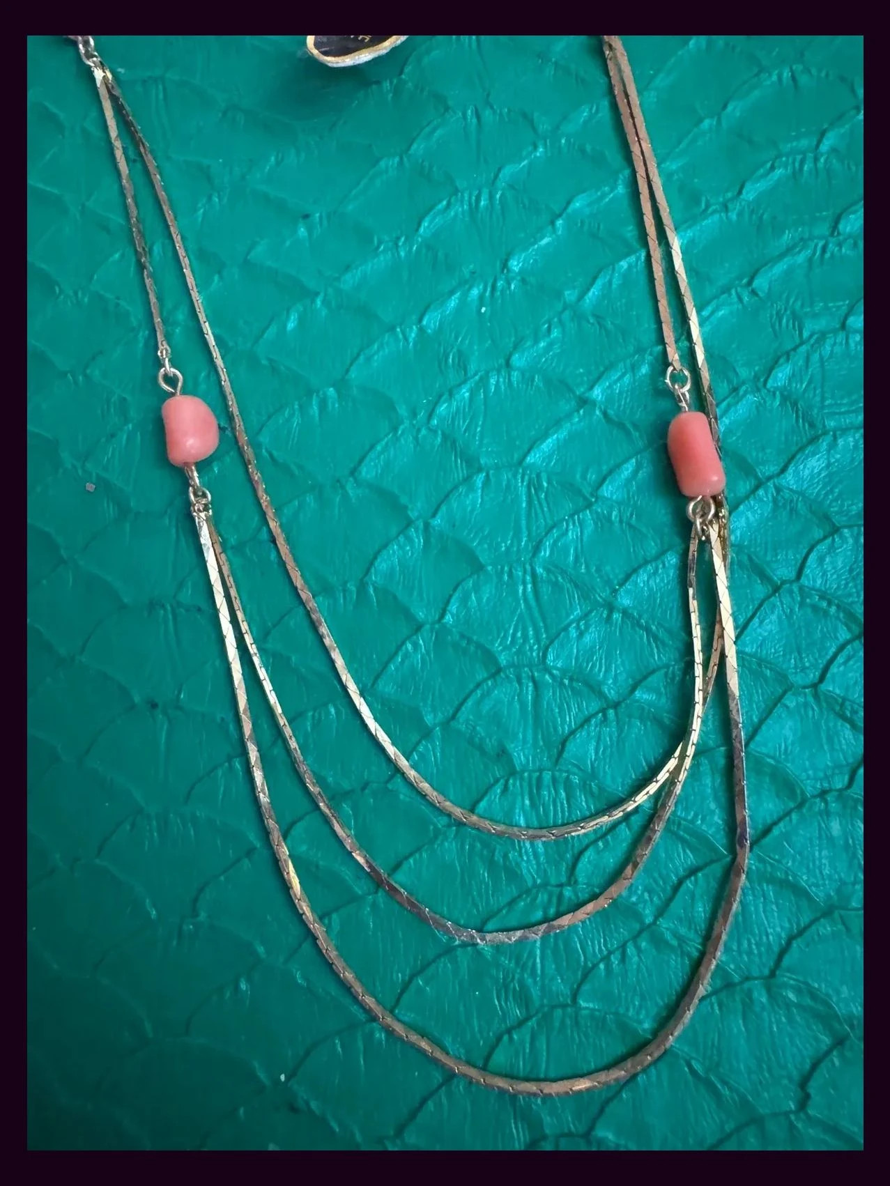Collar triple vintage baño oro 🦋 – Vintage 2