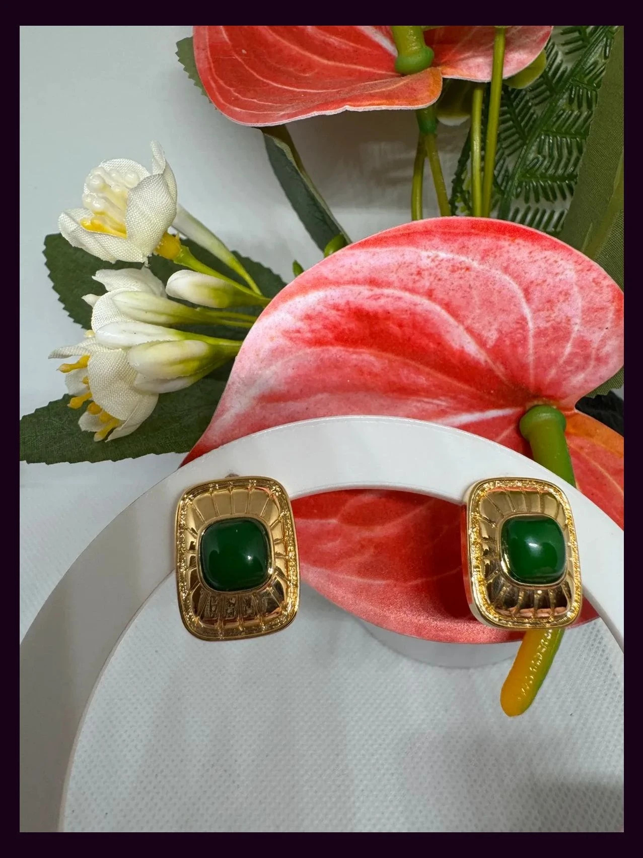 Pendientes dorados vintage 🦋 – Vintage 3