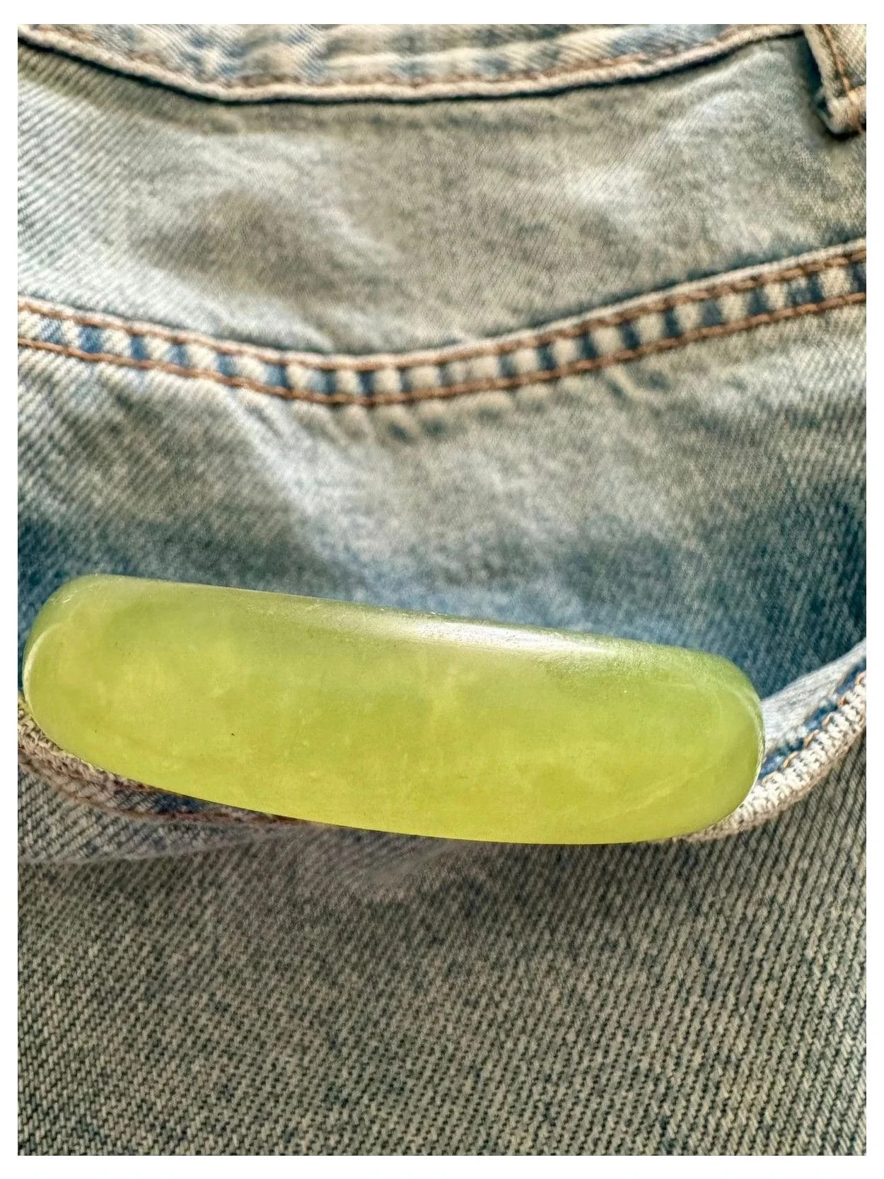 Brazalete piedra jade verde natural 🦋 – Jade 3