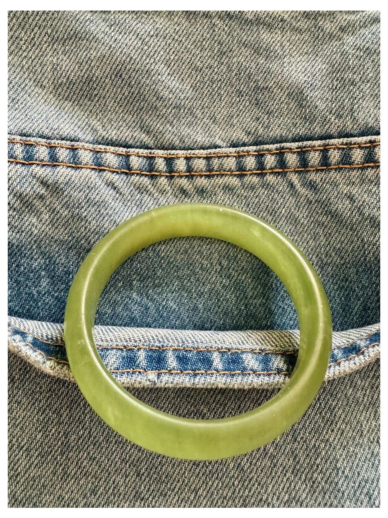 Brazalete piedra jade verde natural 🦋 – Jade 2