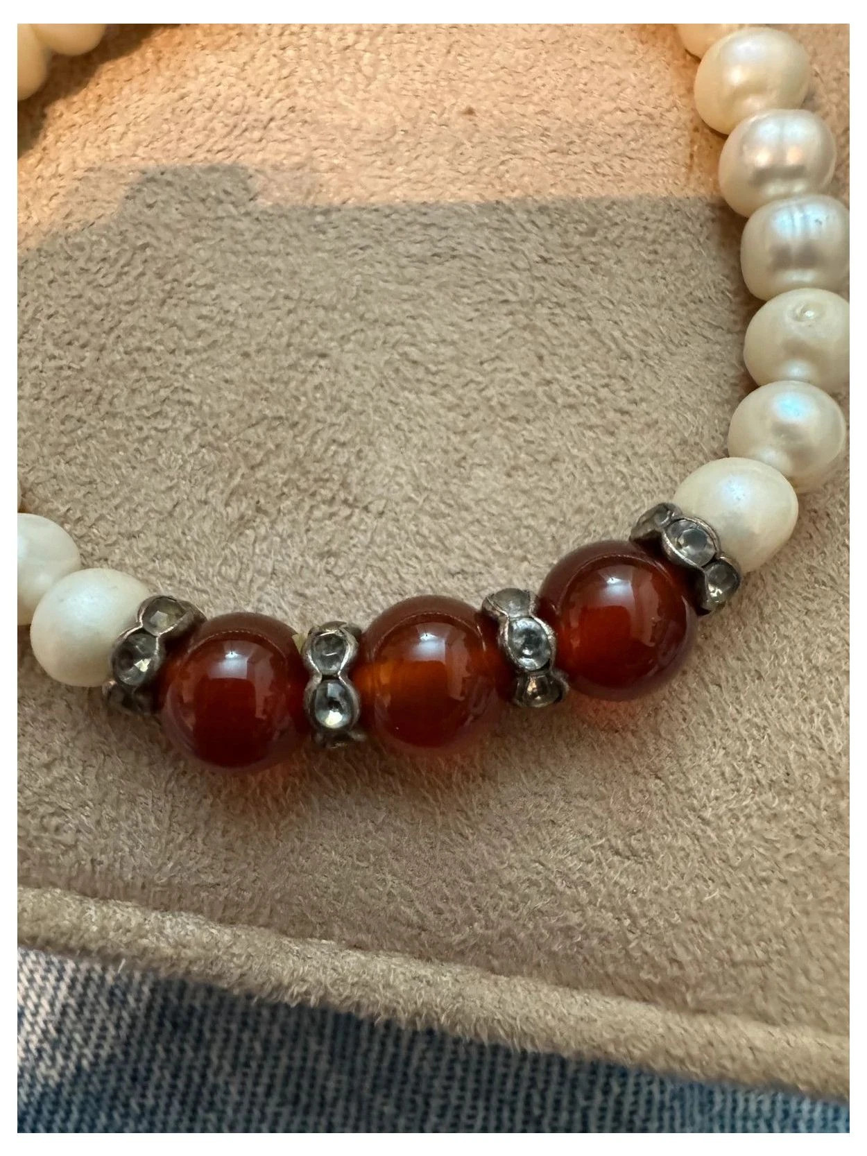 Pulsera vintage perlas de río 🦋 – Vintage Dressing 4