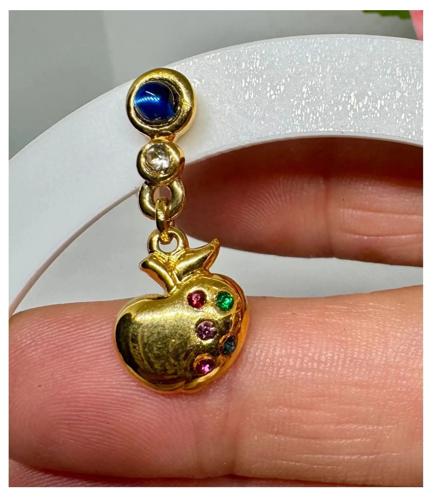 Pendientes acero inoxidable dorado 🦋 – Acero 2