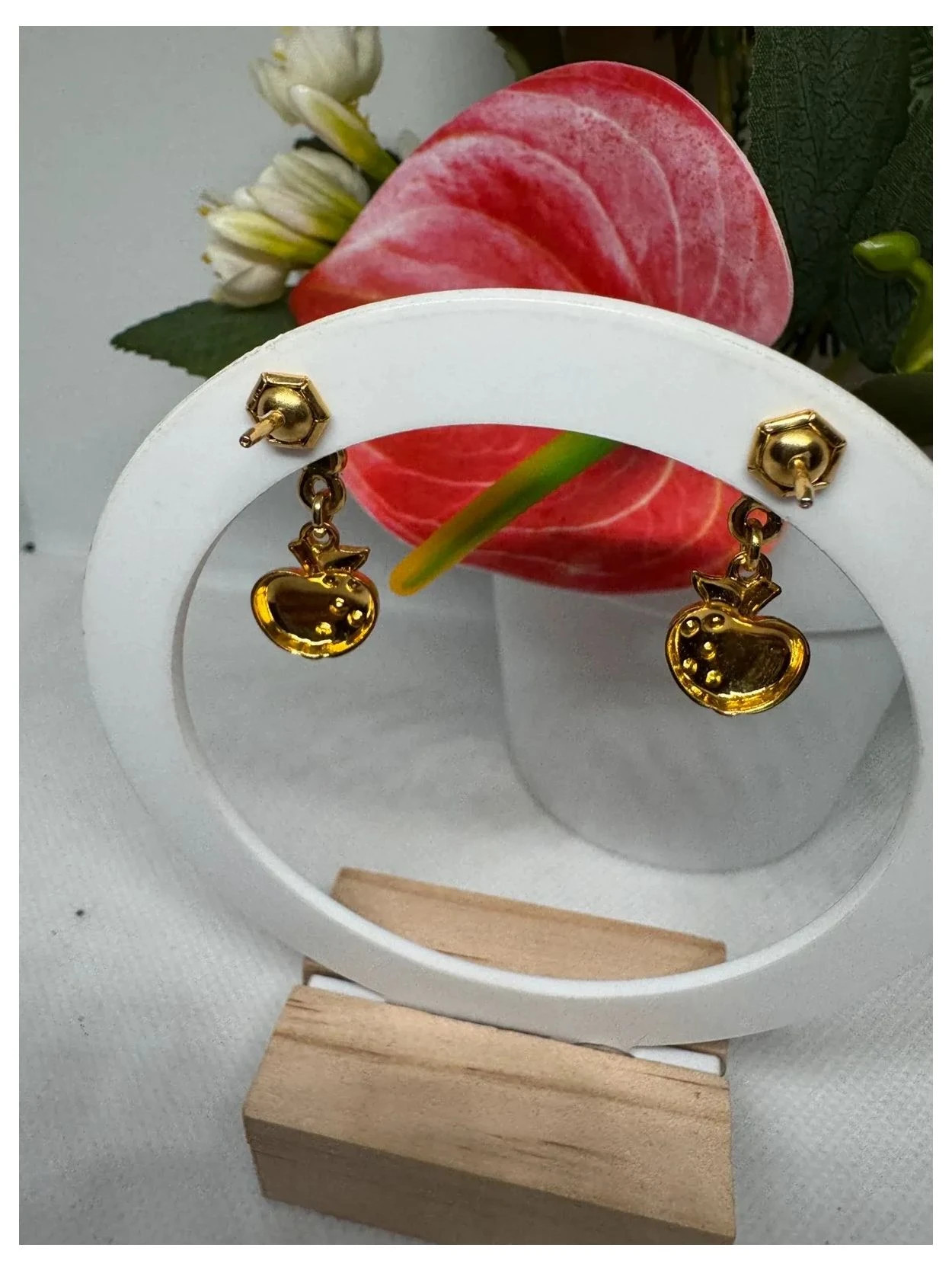 Pendientes acero inoxidable dorado 🦋 – Acero 3