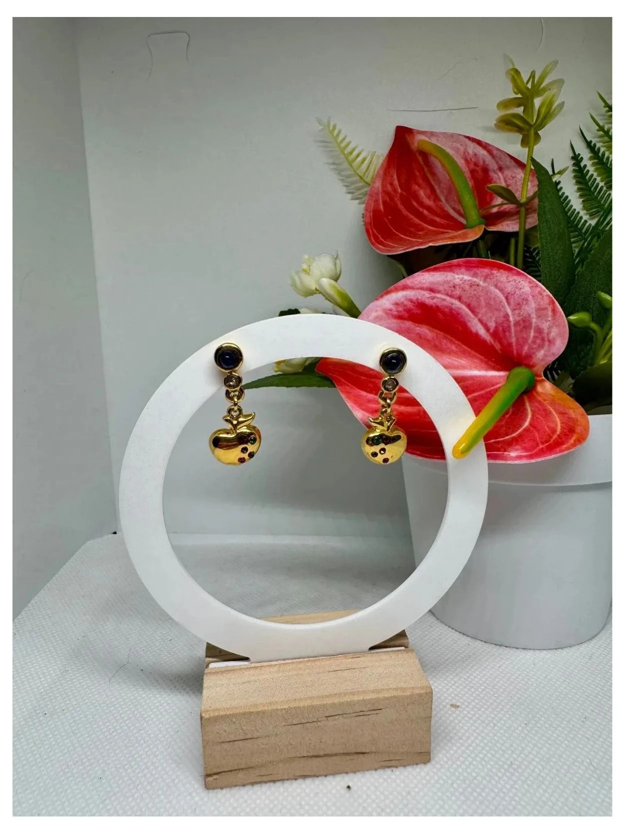 Pendientes acero inoxidable dorado 🦋 – Acero
