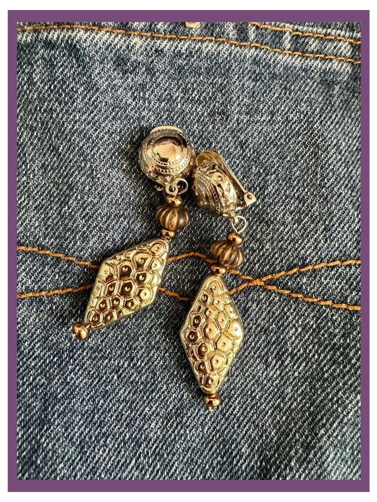 Pendientes vintage clip 🦋 – Vintage Dressing