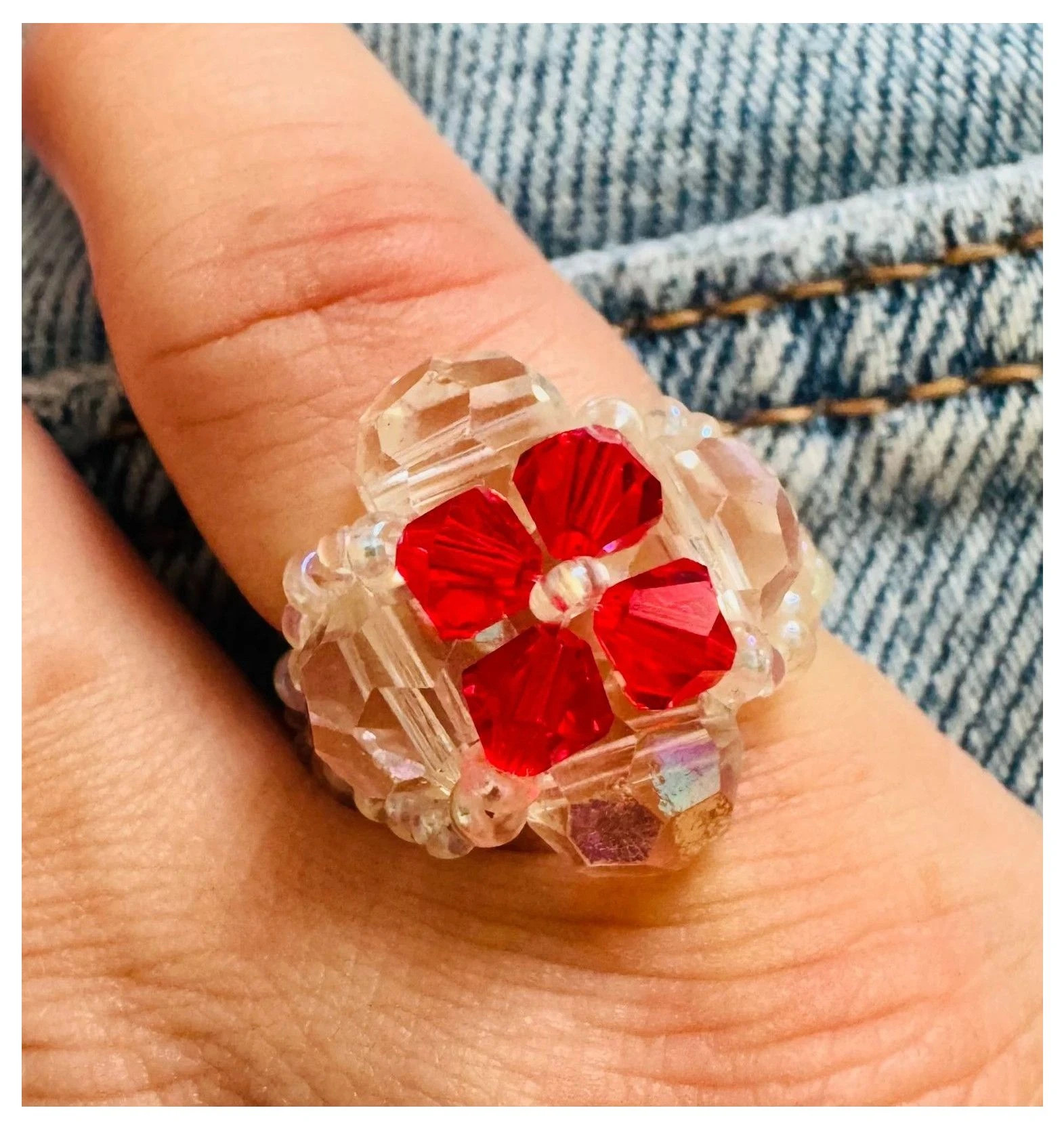 Anillo piedras vintage 🦋 – Vintage Dressing – taille Ajustable