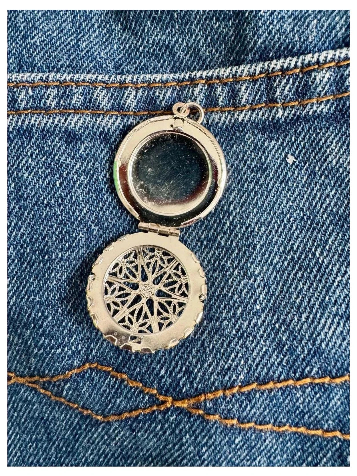 Colgante plata 925 , se abre para poner foto 🦋 – Vintage Dressing 2