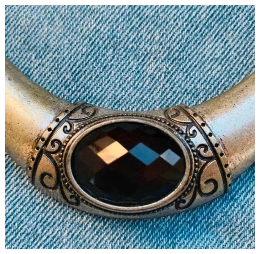 Collar vintage plateado de alpaca 🦋 – Vintage Dressing 3