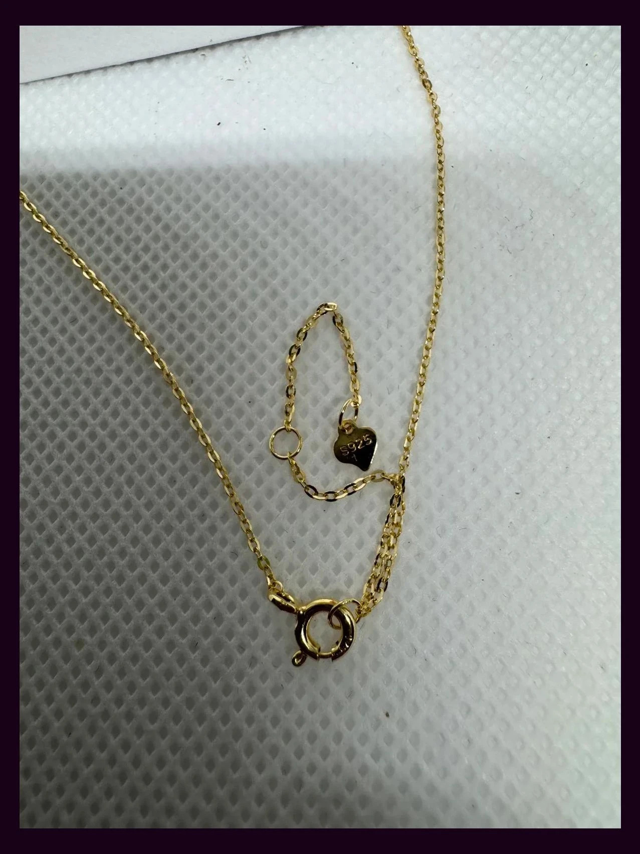 Collar plata 925 bañado oro , ideal para regalo , se envía con caja y certificado de joyería 🦋 – Plata 3