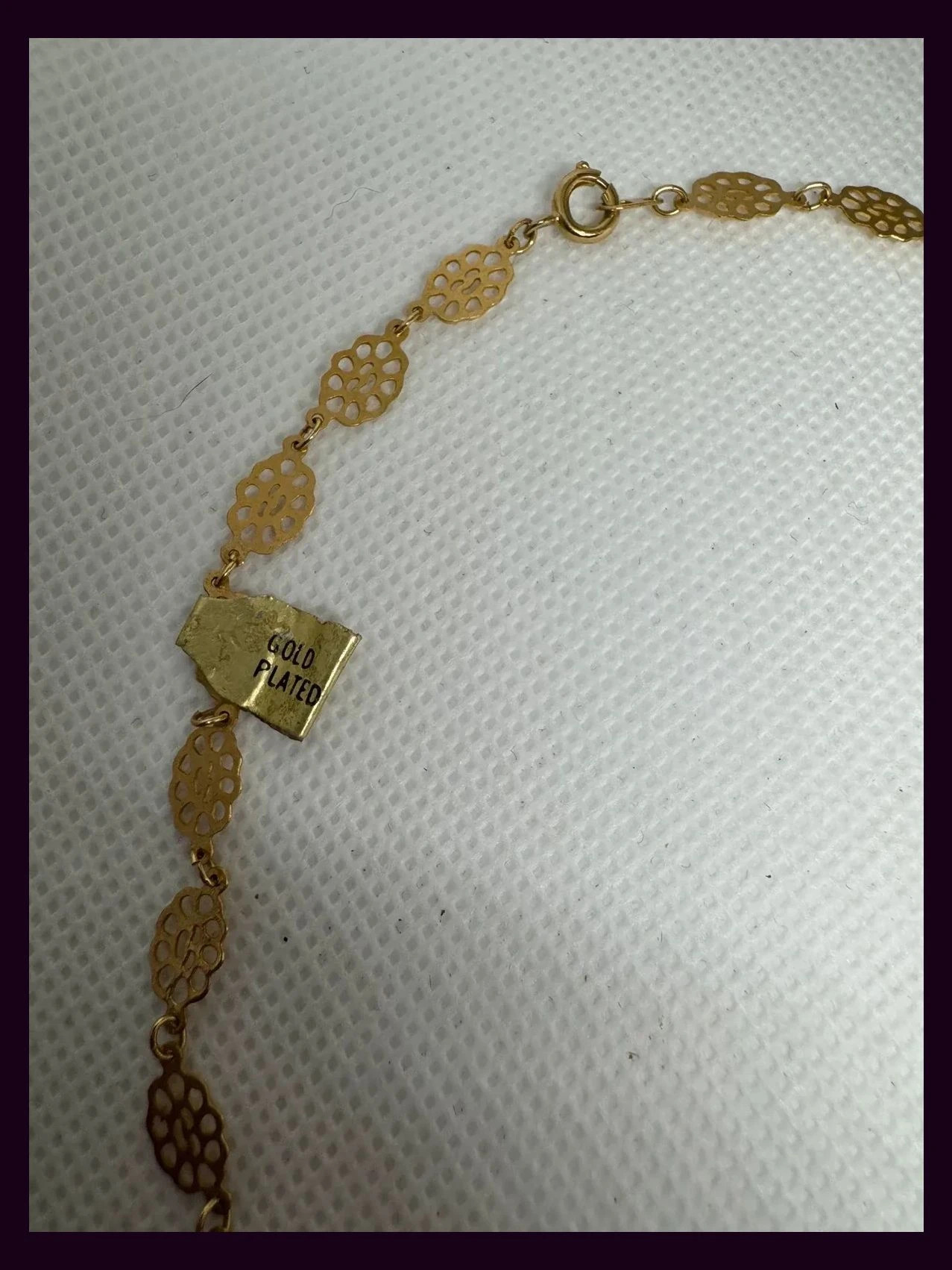 Collar choker vintage chapado oro 🦋 – Vintage 3