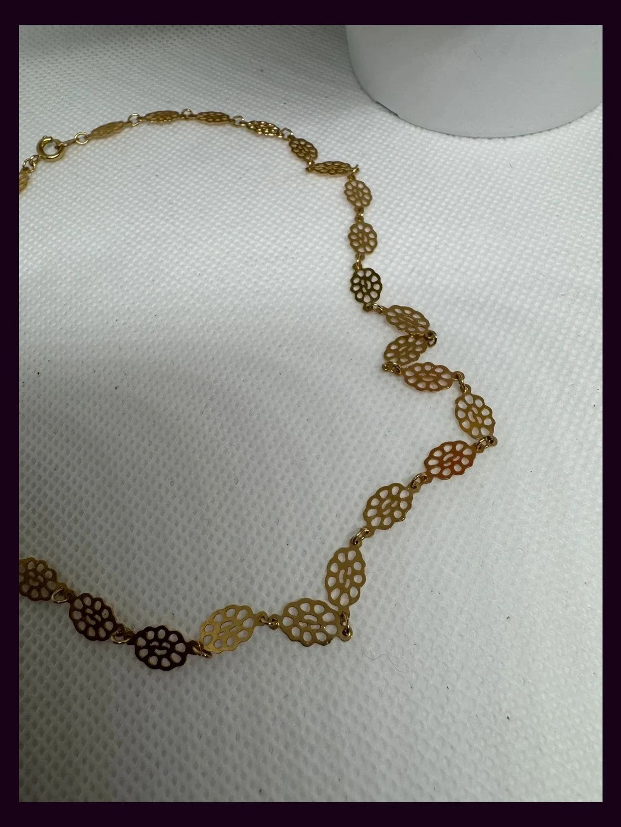 Collar choker vintage chapado oro 🦋 – Vintage 2